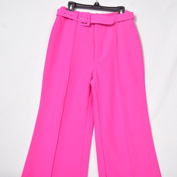 Shein Women's Pink Dress Pants With Belt Size S 4 - Picture 2 of 5